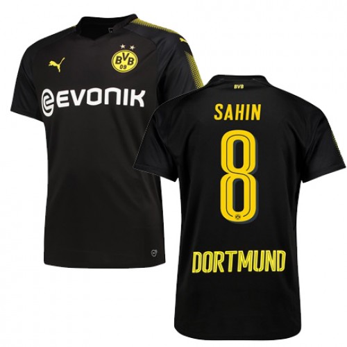 Borussia Dortmund Fodboldtrøjer SAHIN Udebanesæt 2017/18 Kort ærmer Borussia Dortmund Fodboldtrøjer SAHIN Udebanesæt 2017/18 Kort ærmer