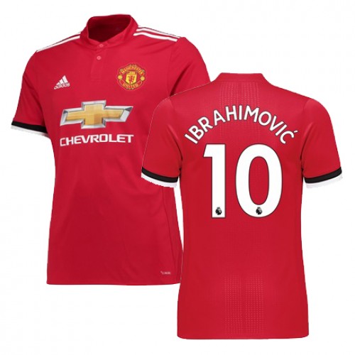 Manchester United Fodboldtrøjer IBRAHIMOVIC 10 Hjemmebanesæt 2017/18 Kort ærmer Manchester United Fodboldtrøjer IBRAHIMOVIC 10 Hjemmebanesæt 2017/18 Kort ærmer