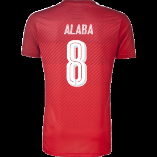 Østrig Fodboldtrøjer ALABA Hjemmebanesæt Euro 2016 Kort ærmer Østrig Fodboldtrøjer ALABA Hjemmebanesæt Euro 2016 Kort ærmer
