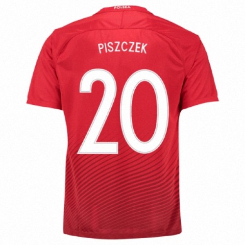Polen Fodboldtrøjer LUKASZ PISZCZEK Udebanesæt Euro 2016 Kort ærmer Polen Fodboldtrøjer LUKASZ PISZCZEK Udebanesæt Euro 2016 Kort ærmer