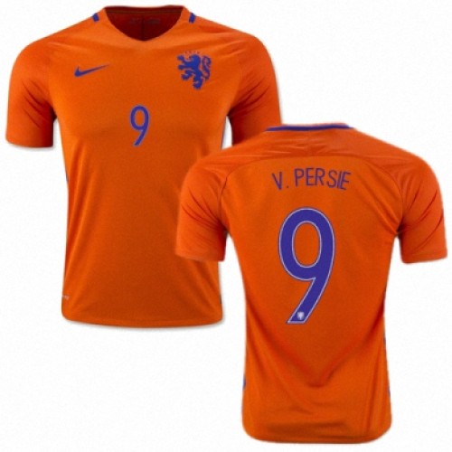 Holland Fodboldtrøjer ROBIN VAN PERSIE Hjemmebanesæt 2016/17 Kort ærmer Holland Fodboldtrøjer ROBIN VAN PERSIE Hjemmebanesæt 2016/17 Kort ærmer