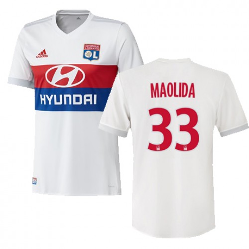 Olympique Lyon Fodboldtrøjer MYZIANE MAOLIDA Hjemmebanesæt 2017/18 Kort ærmer Olympique Lyon Fodboldtrøjer MYZIANE MAOLIDA Hjemmebanesæt 2017/18 Kort ærmer
