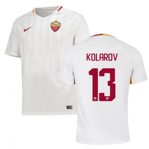 A.S. Roma Fodboldtrøjer KOLAROV Udebanesæt 2017/18 Kort ærmer A.S. Roma Fodboldtrøjer KOLAROV Udebanesæt 2017/18 Kort ærmer