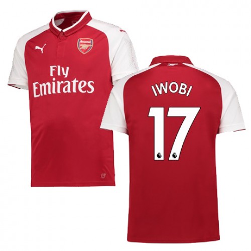 Arsenal Fodboldtrøjer IWOBI Hjemmebanesæt 2017/18 Kort ærmer Arsenal Fodboldtrøjer IWOBI Hjemmebanesæt 2017/18 Kort ærmer