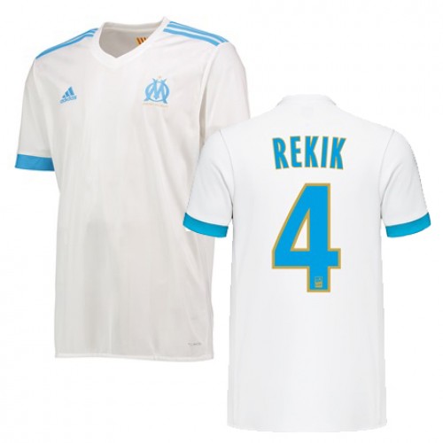 Olympique de Marseille Fodboldtrøjer KARIM REKIK Hjemmebanesæt 2017/18 Kort ærmer Olympique de Marseille Fodboldtrøjer KARIM REKIK Hjemmebanesæt 2017/18 Kort ærmer