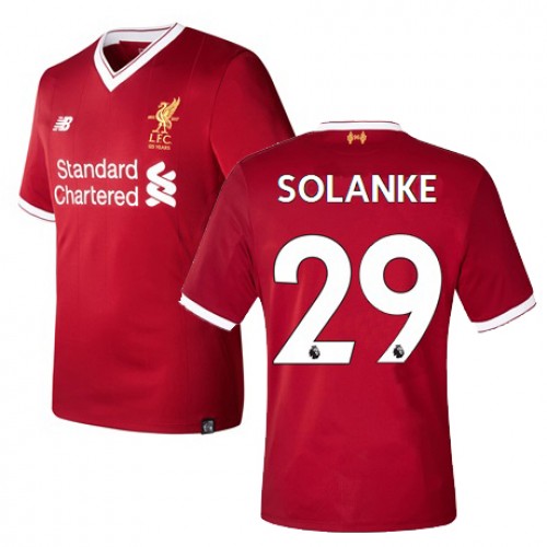 Liverpool Fodboldtrøjer SOLANKE Hjemmebanesæt 2017/18 Kort ærmer Liverpool Fodboldtrøjer SOLANKE Hjemmebanesæt 2017/18 Kort ærmer