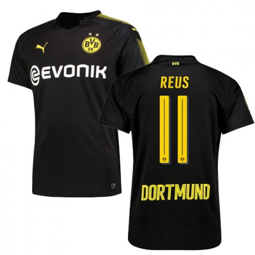 Borussia Dortmund Fodboldtrøjer REUS Udebanesæt 2017/18 Kort ærmer Borussia Dortmund Fodboldtrøjer REUS Udebanesæt 2017/18 Kort ærmer