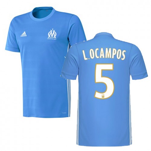 Olympique de Marseille Fodboldtrøjer LUCAS OCAMPOS Udebanesæt 2017/18 Kort ærmer Olympique de Marseille Fodboldtrøjer LUCAS OCAMPOS Udebanesæt 2017/18 Kort ærmer