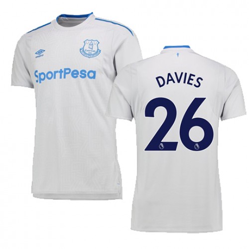Everton Fodboldtrøjer DAVIES Udebanesæt 2017/18 Kort ærmer Everton Fodboldtrøjer DAVIES Udebanesæt 2017/18 Kort ærmer