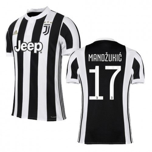 Juventus Fodboldtrøjer MANDZUKIC Hjemmebanesæt 2017/18 Kort ærmer Juventus Fodboldtrøjer MANDZUKIC Hjemmebanesæt 2017/18 Kort ærmer