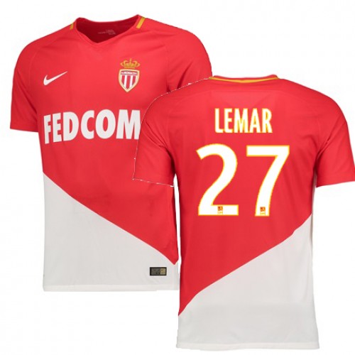 AS Monaco Fodboldtrøjer THOMAS LEMAR Hjemmebanesæt 2017/18 Kort ærmer AS Monaco Fodboldtrøjer THOMAS LEMAR Hjemmebanesæt 2017/18 Kort ærmer
