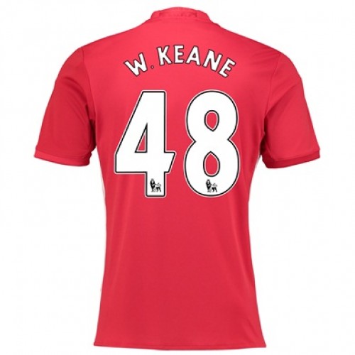 Manchester United Fodboldtrøjer W KEANE Hjemmebanesæt 2017/18 Kort ærmer Manchester United Fodboldtrøjer W KEANE Hjemmebanesæt 2017/18 Kort ærmer