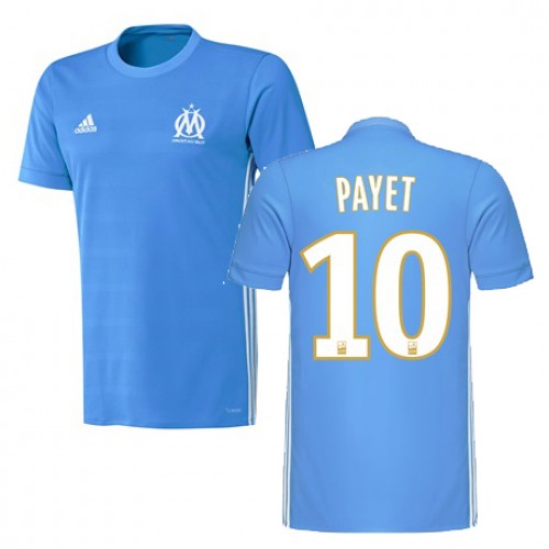 Olympique de Marseille Fodboldtrøjer Dimitri Payet Udebanesæt 2017/18 Kort ærmer Olympique de Marseille Fodboldtrøjer Dimitri Payet Udebanesæt 2017/18 Kort ærmer