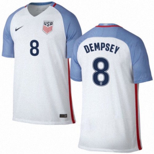 USA Fodboldtrøjer CLINT DEMPSEY Hjemmebanesæt 2016/17 Kort ærmer USA Fodboldtrøjer CLINT DEMPSEY Hjemmebanesæt 2016/17 Kort ærmer