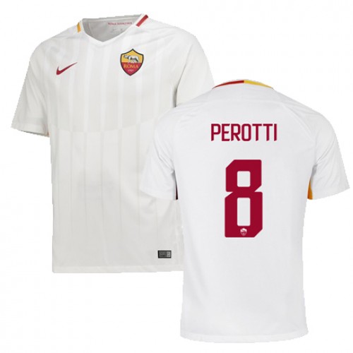 A.S. Roma Fodboldtrøjer PEROTTI Udebanesæt 2017/18 Kort ærmer A.S. Roma Fodboldtrøjer PEROTTI Udebanesæt 2017/18 Kort ærmer