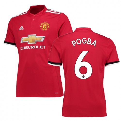 Manchester United Fodboldtrøjer POGBA Hjemmebanesæt 2017/18 Kort ærmer Manchester United Fodboldtrøjer POGBA Hjemmebanesæt 2017/18 Kort ærmer