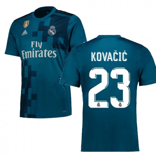 Real Madrid Fodboldtrøjer KOVACIC 3. sæt 2017/18 Kort ærmer Real Madrid Fodboldtrøjer KOVACIC 3. sæt 2017/18 Kort ærmer