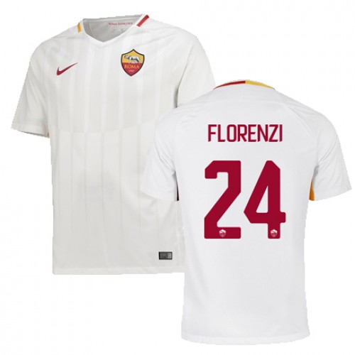 A.S. Roma Fodboldtrøjer FLORENZI Udebanesæt 2017/18 Kort ærmer A.S. Roma Fodboldtrøjer FLORENZI Udebanesæt 2017/18 Kort ærmer