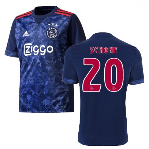 AFC Ajax Fodboldtrøjer LASSE SCHONE Udebanesæt 2017/18 Kort ærmer AFC Ajax Fodboldtrøjer LASSE SCHONE Udebanesæt 2017/18 Kort ærmer