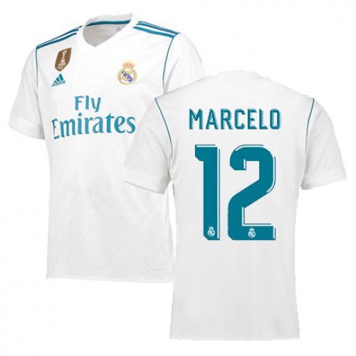 Real Madrid Fodboldtrøjer MARCELO Hjemmebanesæt 2017/18 Kort ærmer Real Madrid Fodboldtrøjer MARCELO Hjemmebanesæt 2017/18 Kort ærmer