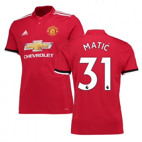 Manchester United Fodboldtrøjer MATIC Hjemmebanesæt 2017/18 Kort ærmer Manchester United Fodboldtrøjer MATIC Hjemmebanesæt 2017/18 Kort ærmer