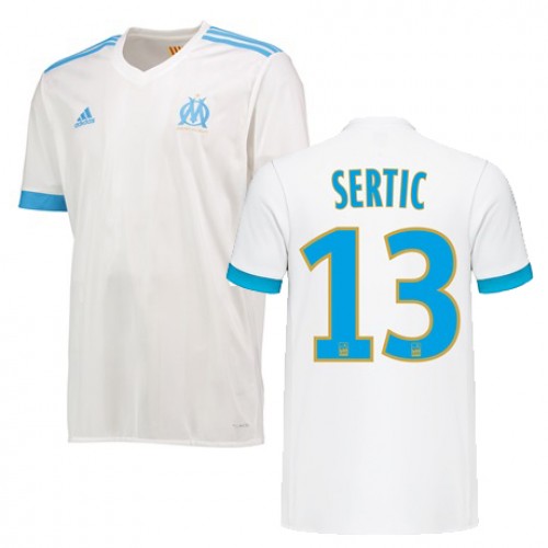Olympique de Marseille Fodboldtrøjer Gregory Sertic Hjemmebanesæt 2017/18 Kort ærmer Olympique de Marseille Fodboldtrøjer Gregory Sertic Hjemmebanesæt 2017/18 Kort ærmer