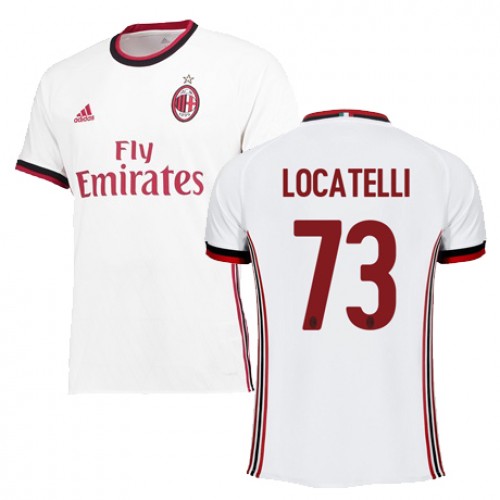 A.C. Milan Fodboldtrøjer LOCATELLI Udebanesæt 2017/18 Kort ærmer A.C. Milan Fodboldtrøjer LOCATELLI Udebanesæt 2017/18 Kort ærmer