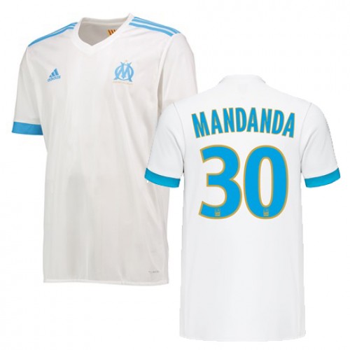 Olympique de Marseille Fodboldtrøjer MANDANDA Hjemmebanesæt 2017/18 Kort ærmer Olympique de Marseille Fodboldtrøjer MANDANDA Hjemmebanesæt 2017/18 Kort ærmer