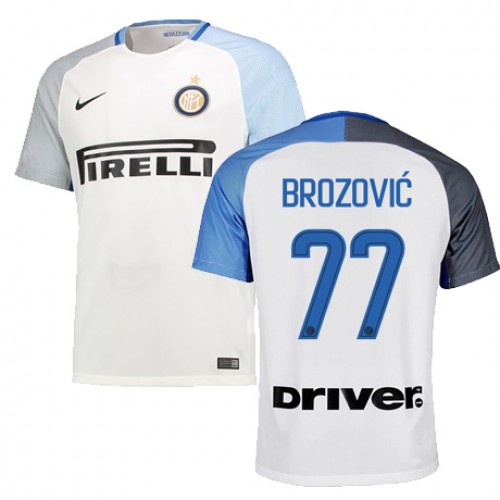 Internazionale Milano Fodboldtrøjer BROZOVIC Udebanesæt 2017/18 Kort ærmer Internazionale Milano Fodboldtrøjer BROZOVIC Udebanesæt 2017/18 Kort ærmer