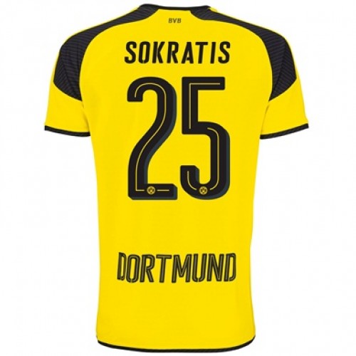 Borussia Dortmund Fodboldtrøjer SOKRATIS 3. sæt 2017/18 Kort ærmer Borussia Dortmund Fodboldtrøjer SOKRATIS 3. sæt 2017/18 Kort ærmer