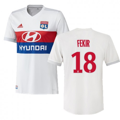Olympique Lyon Fodboldtrøjer NABIL FEKIR Hjemmebanesæt 2017/18 Kort ærmer Olympique Lyon Fodboldtrøjer NABIL FEKIR Hjemmebanesæt 2017/18 Kort ærmer