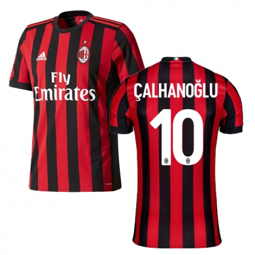 A.C. Milan Fodboldtrøjer CALHANOGLU Hjemmebanesæt 2017/18 Kort ærmer A.C. Milan Fodboldtrøjer CALHANOGLU Hjemmebanesæt 2017/18 Kort ærmer