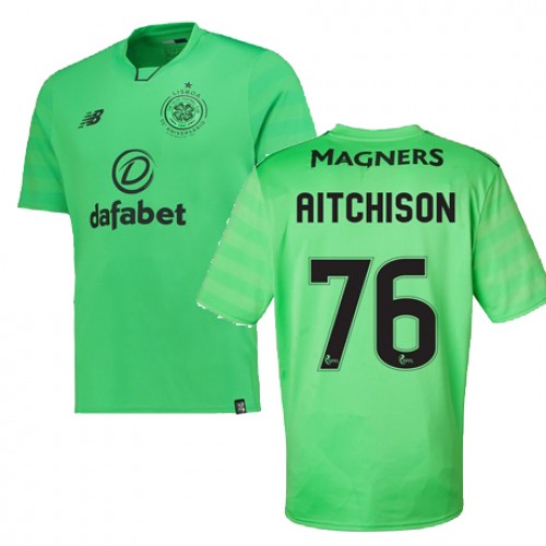 Celtic FC Fodboldtrøjer Jack Aitchison 3. sæt 2017/18 Kort ærmer Celtic FC Fodboldtrøjer Jack Aitchison 3. sæt 2017/18 Kort ærmer