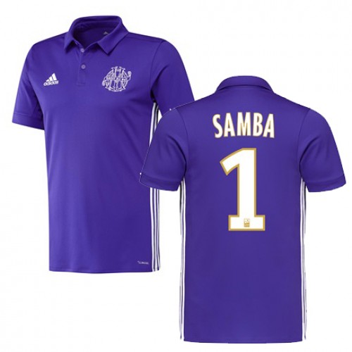 Olympique de Marseille Fodboldtrøjer BRICE SAMBA 3. sæt 2017/18 Kort ærmer Olympique de Marseille Fodboldtrøjer BRICE SAMBA 3. sæt 2017/18 Kort ærmer