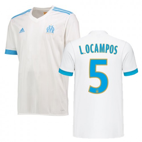 Olympique de Marseille Fodboldtrøjer LUCAS OCAMPOS Hjemmebanesæt 2017/18 Kort ærmer Olympique de Marseille Fodboldtrøjer LUCAS OCAMPOS Hjemmebanesæt 2017/18 Kort ærmer