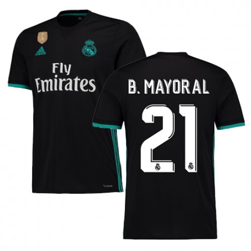 Real Madrid Fodboldtrøjer BORJA MAYORAL Udebanesæt 2017/18 Kort ærmer Real Madrid Fodboldtrøjer BORJA MAYORAL Udebanesæt 2017/18 Kort ærmer