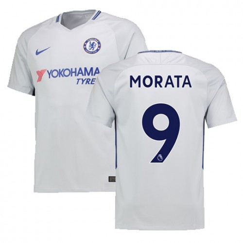 Chelsea Fodboldtrøjer MORATA Udebanesæt 2017/18 Kort ærmer Chelsea Fodboldtrøjer MORATA Udebanesæt 2017/18 Kort ærmer