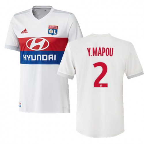 Olympique Lyon Fodboldtrøjer MAPOU YANGA MBIWA Hjemmebanesæt 2017/18 Kort ærmer Olympique Lyon Fodboldtrøjer MAPOU YANGA MBIWA Hjemmebanesæt 2017/18 Kort ærmer