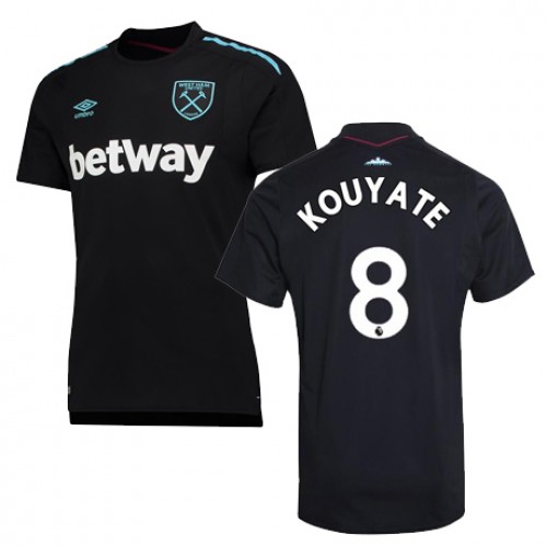 West Ham Fodboldtrøjer KOUYATE Udebanesæt 2017/18 Kort ærmer West Ham Fodboldtrøjer KOUYATE Udebanesæt 2017/18 Kort ærmer