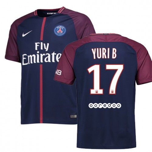Paris Saint-Germain Fodboldtrøjer YURI BERCHICHE Hjemmebanesæt 2017/18 Kort ærmer Paris Saint-Germain Fodboldtrøjer YURI BERCHICHE Hjemmebanesæt 2017/18 Kort ærmer