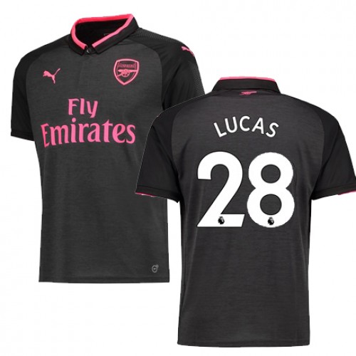 Arsenal Fodboldtrøjer LUCAS 3. sæt 2017/18 Kort ærmer Arsenal Fodboldtrøjer LUCAS 3. sæt 2017/18 Kort ærmer