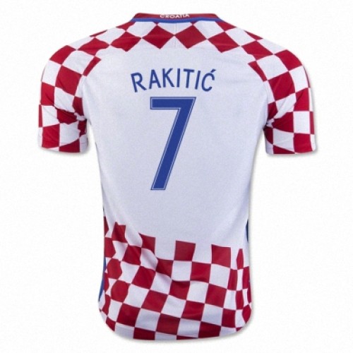 Kroatien Fodboldtrøjer IVAN RAKITIC Hjemmebanesæt Euro 2016 Kort ærmer Kroatien Fodboldtrøjer IVAN RAKITIC Hjemmebanesæt Euro 2016 Kort ærmer