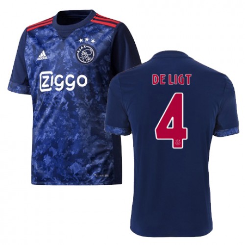 AFC Ajax Fodboldtrøjer Matthijs de Ligt Udebanesæt 2017/18 Kort ærmer AFC Ajax Fodboldtrøjer Matthijs de Ligt Udebanesæt 2017/18 Kort ærmer