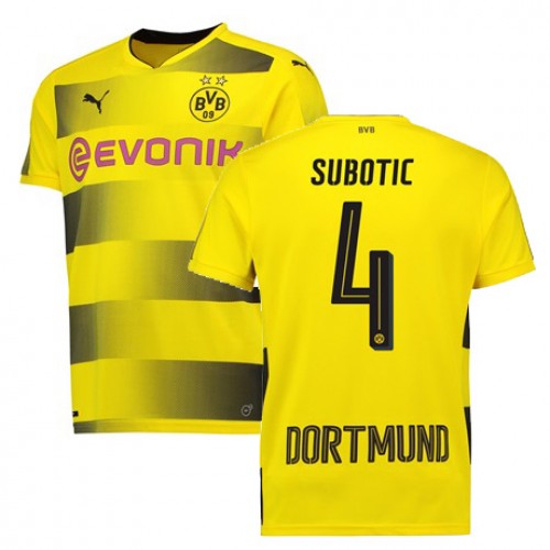 Borussia Dortmund Fodboldtrøjer SUBOTIC Hjemmebanesæt 2017/18 Kort ærmer Borussia Dortmund Fodboldtrøjer SUBOTIC Hjemmebanesæt 2017/18 Kort ærmer