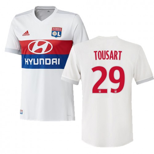 Olympique Lyon Fodboldtrøjer LUCAS TOUSART Hjemmebanesæt 2017/18 Kort ærmer Olympique Lyon Fodboldtrøjer LUCAS TOUSART Hjemmebanesæt 2017/18 Kort ærmer