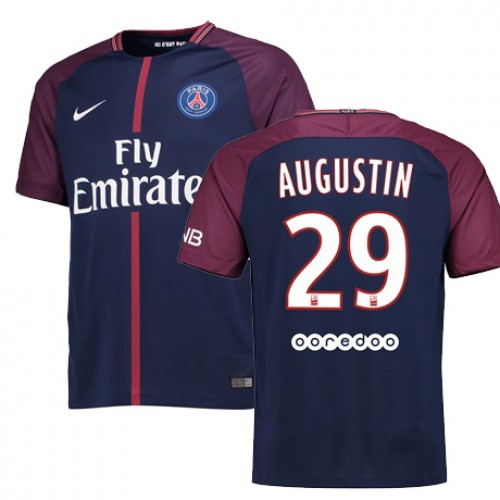 Paris Saint-Germain Fodboldtrøjer JEAN KEVIN AUGUSTIN Hjemmebanesæt 2017/18 Kort ærmer Paris Saint-Germain Fodboldtrøjer JEAN KEVIN AUGUSTIN Hjemmebanesæt 2017/18 Kort ærmer