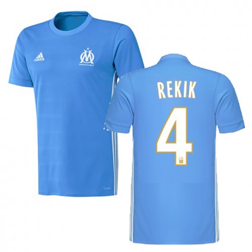 Olympique de Marseille Fodboldtrøjer KARIM REKIK Udebanesæt 2017/18 Kort ærmer Olympique de Marseille Fodboldtrøjer KARIM REKIK Udebanesæt 2017/18 Kort ærmer