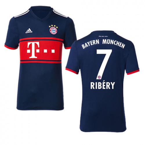 FC Bayern München Fodboldtrøjer RIBERY Udebanesæt 2017/18 Kort ærmer FC Bayern München Fodboldtrøjer RIBERY Udebanesæt 2017/18 Kort ærmer