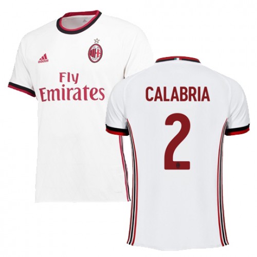 A.C. Milan Fodboldtrøjer CALABRIA Udebanesæt 2017/18 Kort ærmer A.C. Milan Fodboldtrøjer CALABRIA Udebanesæt 2017/18 Kort ærmer