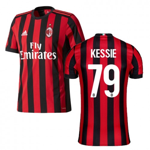 A.C. Milan Fodboldtrøjer KESSIE Hjemmebanesæt 2017/18 Kort ærmer A.C. Milan Fodboldtrøjer KESSIE Hjemmebanesæt 2017/18 Kort ærmer